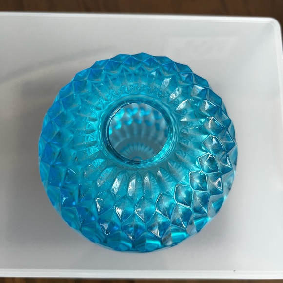 Vintage Indiana Glass Diamond Point Fairy Lamp - Picture 3 of 6